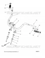 STEERING, HANDLEBAR MOUNTING AND GRIPS