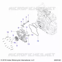 ENGINE, STATOR COVER