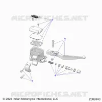 FRONT BRAKE, LEVER AND MASTER CYLINDER