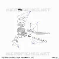 FRONT BRAKE, LEVER AND MASTER CYLINDER