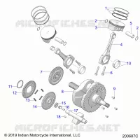 ENGINE, PISTON AND CRANKSHAFT