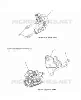 BRAKES, FRONT &amp; REAR BRAKE CALIPERS
