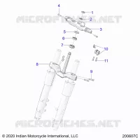 UPPER AND LOWER STEERING CLAMPS