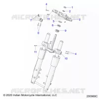 UPPER AND LOWER STEERING CLAMPS