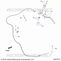 CONTROLS, CLUTCH LEVER AND CABLE