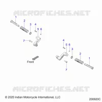 CHASSIS, FOOTPEG, PASSENGER