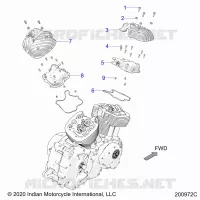 ENGINE, ROCKER COVERS