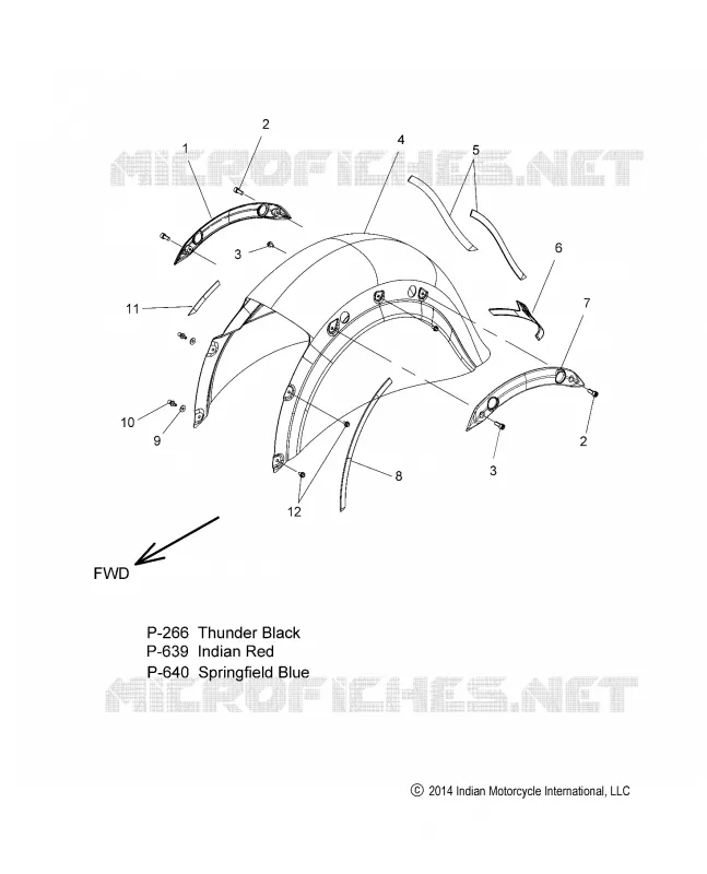 BODYWORK - REAR FENDER