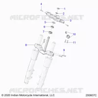 UPPER AND LOWER STEERING CLAMPS