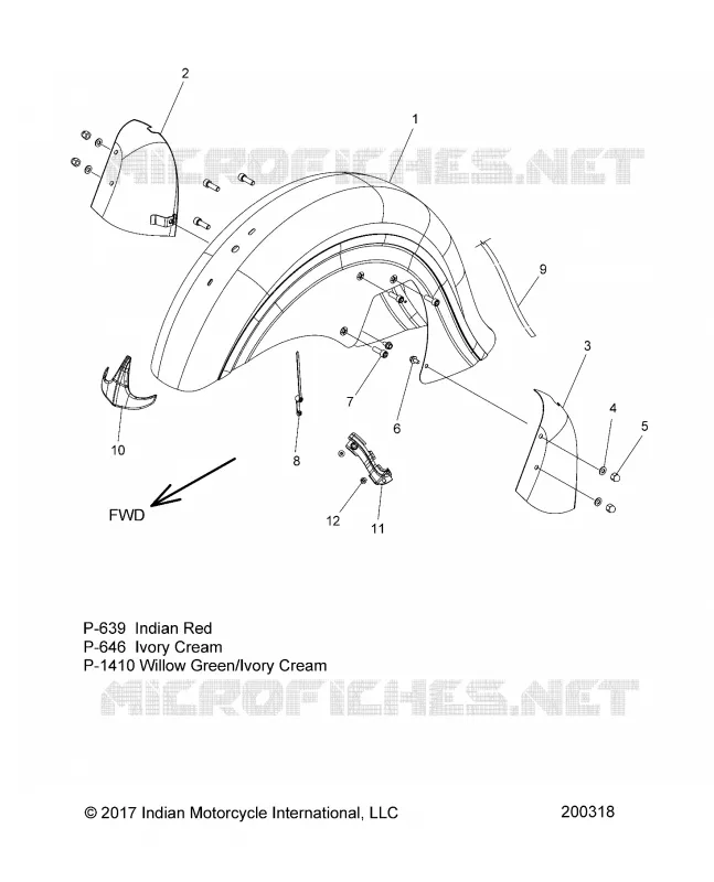 BODYWORK - FRONT FENDER