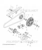 DRIVE TRAIN, SPROCKETS, GUARDS AND BELT