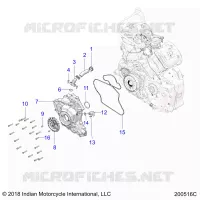 ENGINE, STATOR COVER