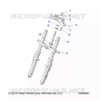 UPPER AND LOWER STEERING CLAMPS