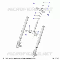 UPPER AND LOWER STEERING CLAMPS