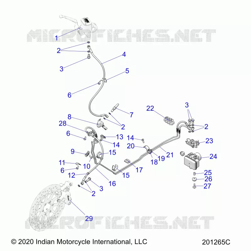 FRONT BRAKE ASM., W/ABS