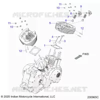 ENGINE, CYLINDER HEAD ASM.