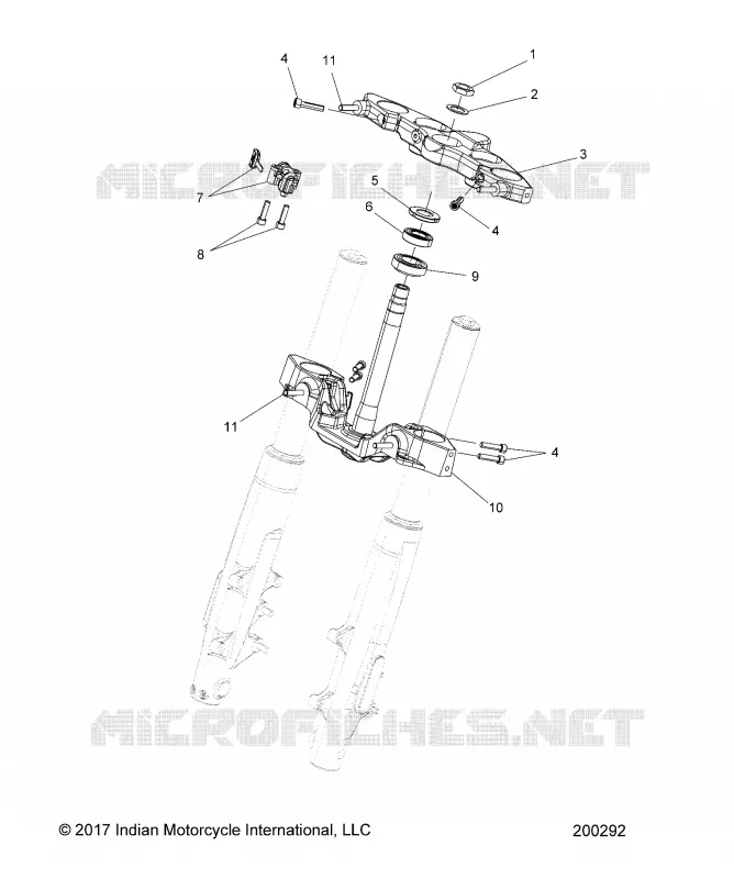 UPPER AND LOWER STEERING CLAMPS