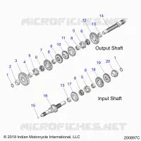 DRIVE TRAIN, INPUT/OUTPUT SHAFT ASM.