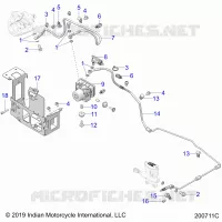 BRAKES, BRAKE LINE, REAR, AND ABS MODULE ASM.