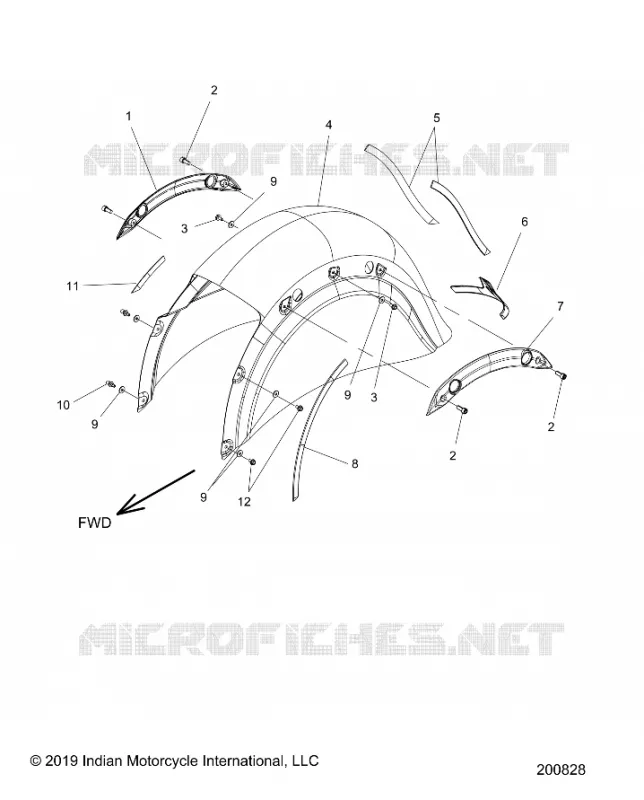 BODYWORK - REAR FENDER