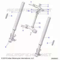 STEERING, FRONT FORKS