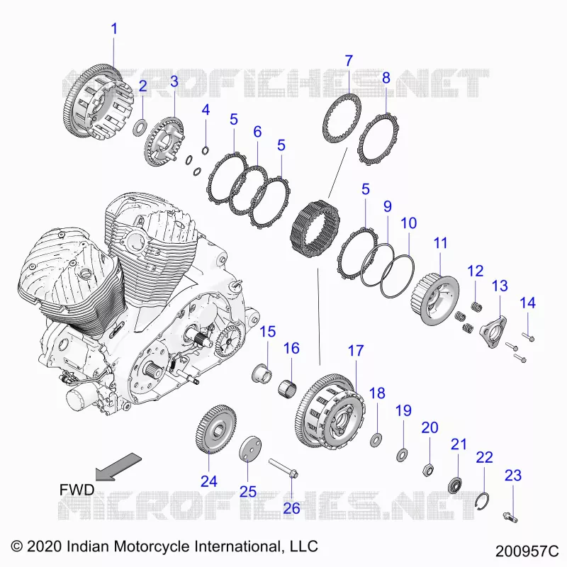 DRIVE TRAIN, CLUTCH AND PRIMARY DRIVE