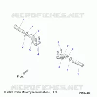 CHASSIS, FOOTPEGS, PASSENGER