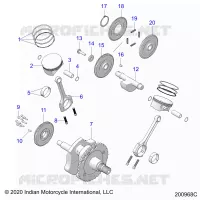ENGINE, PISTON AND CRANKSHAFT