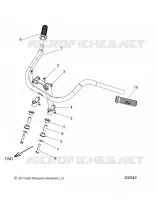 STEERING, HANDLEBAR MOUNTING AND GRIPS