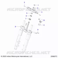 UPPER AND LOWER STEERING CLAMPS