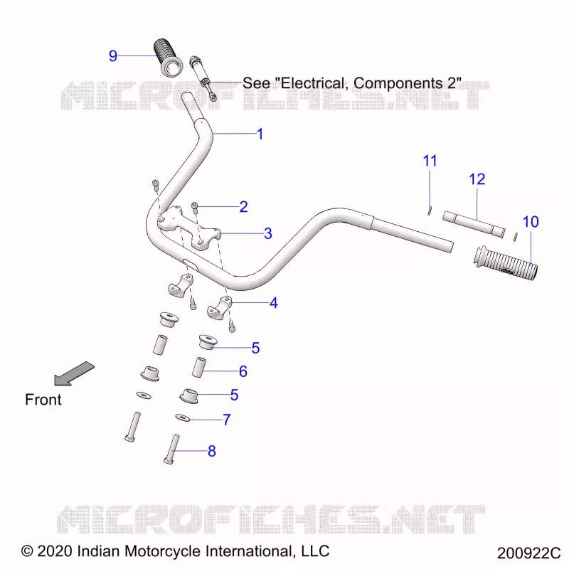STEERING, HANDLEBAR MOUNTING AND GRIPS
