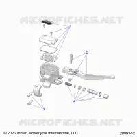 FRONT BRAKE, LEVER AND MASTER CYLINDER