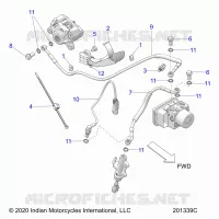 BRAKES, BRAKE LINE, REAR