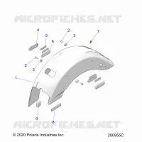 BODYWORK - REAR FENDER