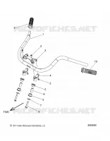 STEERING, HANDLEBAR MOUNTING AND GRIPS