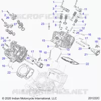 ENGINE, CYLINDER HEAD, CAMSHAFT AND VALVE ASM.