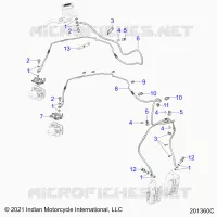 BRAKES, BRAKE LINE, FRONT, ABS