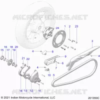 DRIVE TRAIN, SPROCKETS, GUARDS AND CHAIN