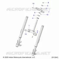 UPPER AND LOWER STEERING CLAMPS