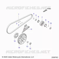 DRIVE TRAIN, DRIVE SPROCKET, BELT AND GUARD