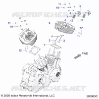 ENGINE, CYLINDER HEAD ASM.
