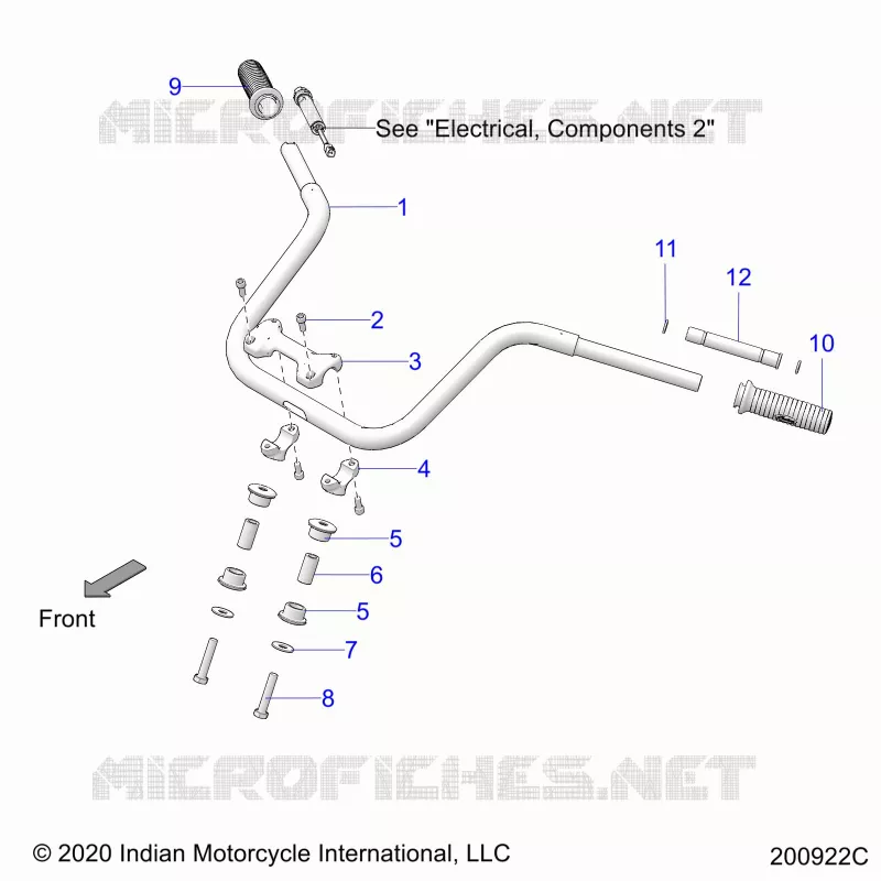 STEERING, HANDLEBAR MOUNTING AND GRIPS