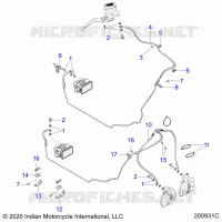 BRAKES, BRAKE LINE, FRONT, ABS