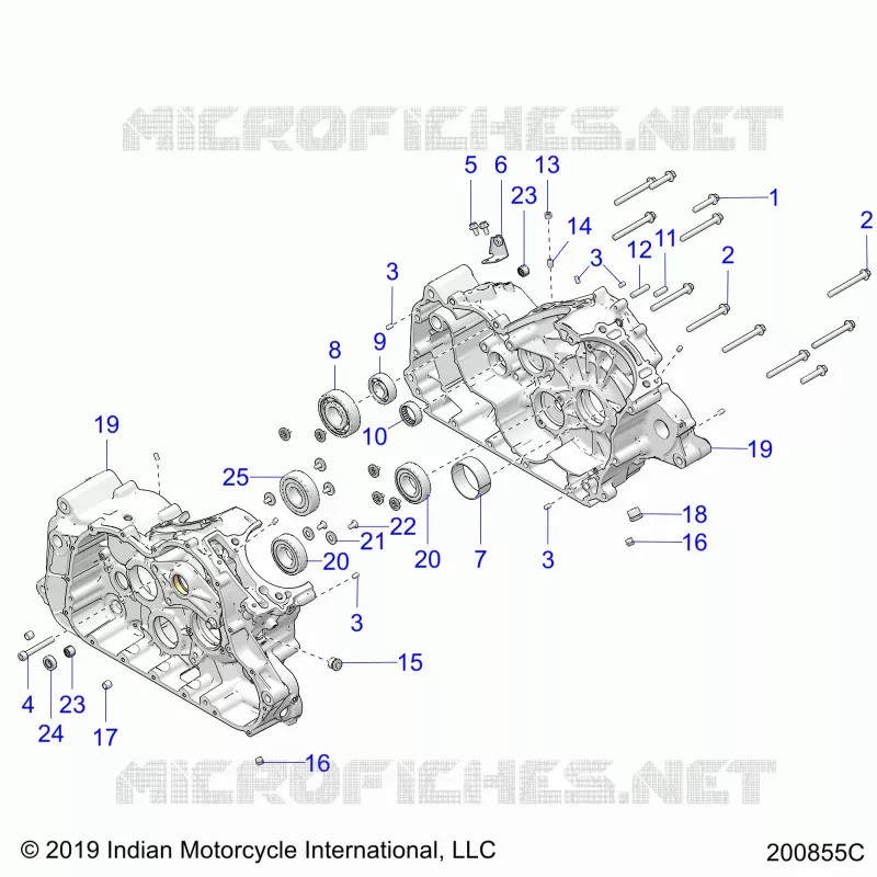 ENGINE, CASE ASM.