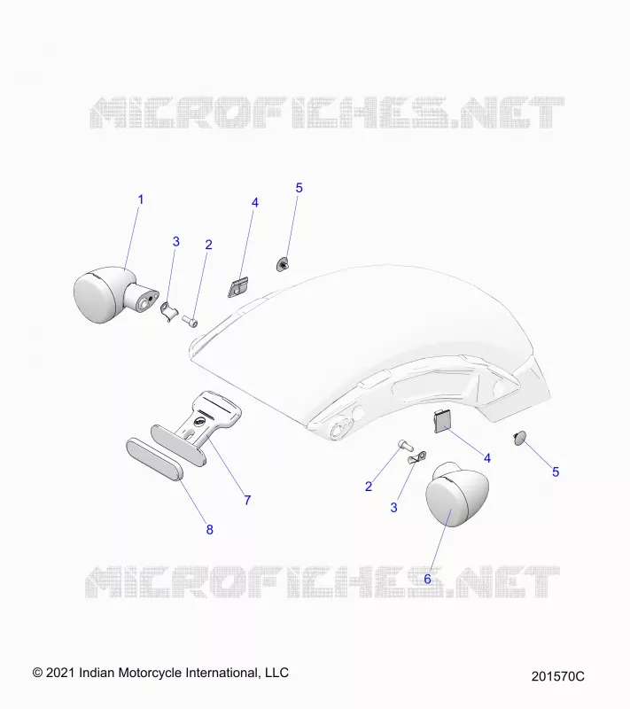 ELECTRICAL, REAR TURN SIGNALS AND REFLECTOR