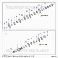 DRIVE TRAIN, INPUT/OUTPUT SHAFT ASM.