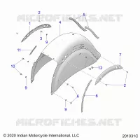 BODYWORK - REAR FENDER