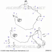 BRAKES, BRAKE LINE, FRONT, ABS