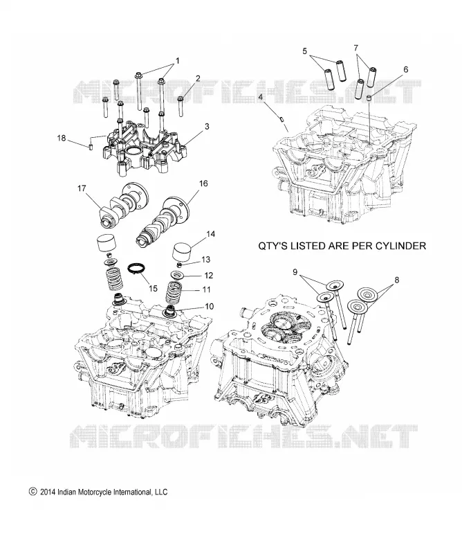ENGINE, CYLINDER HEAD ASM.