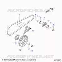 DRIVE TRAIN, DRIVE SPROCKET, BELT AND GUARD